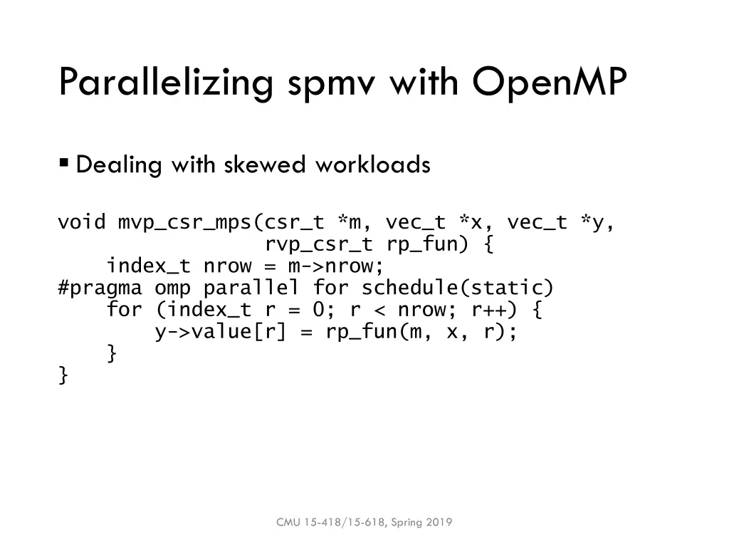 parallelizing spmv with openmp 2