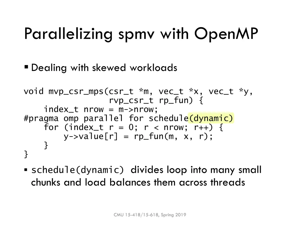 parallelizing spmv with openmp 3