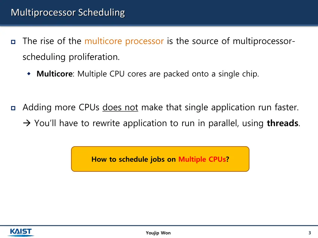 multiprocessor scheduling