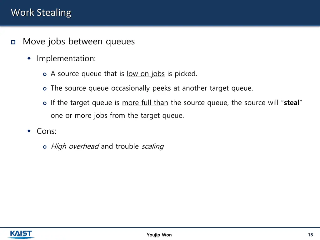 work stealing