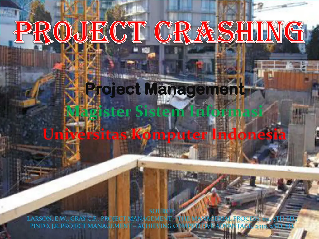project crashing project crashing