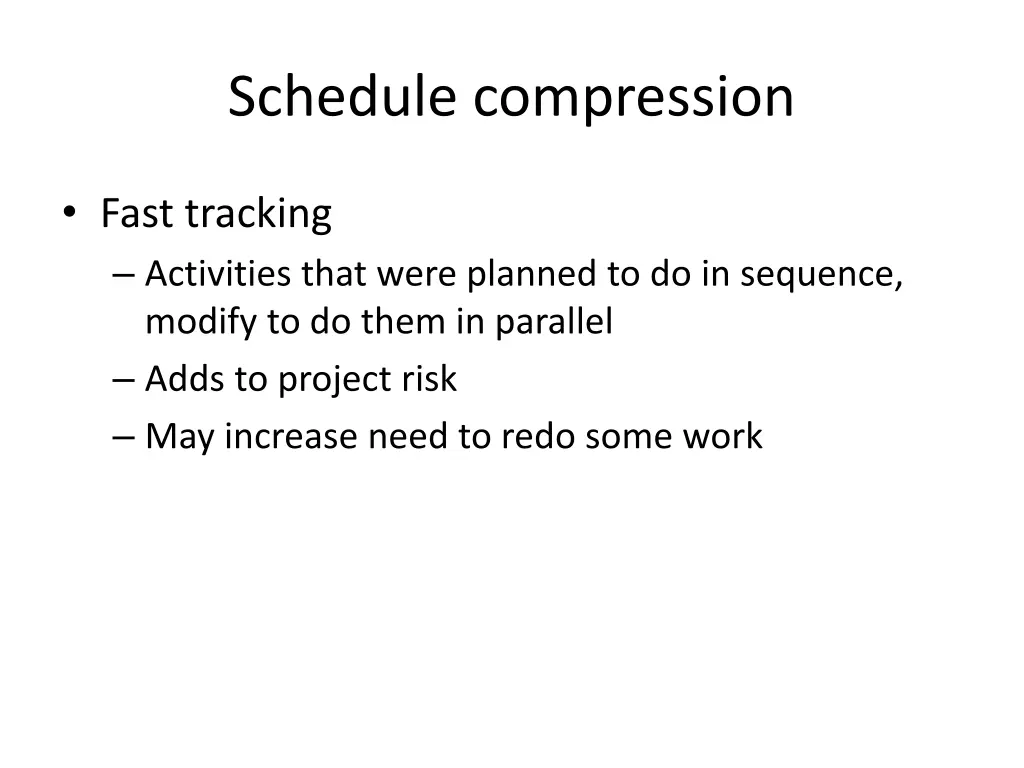 schedule compression 2