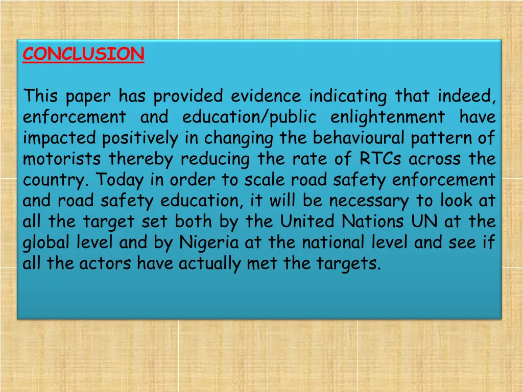 conclusion