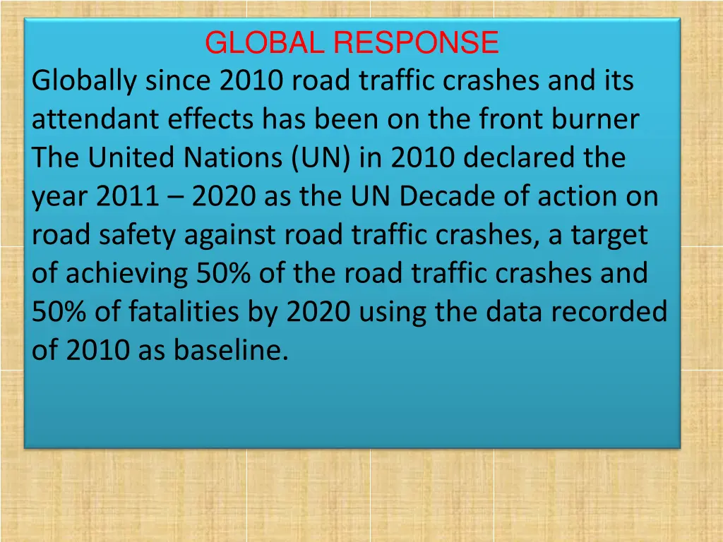 global response