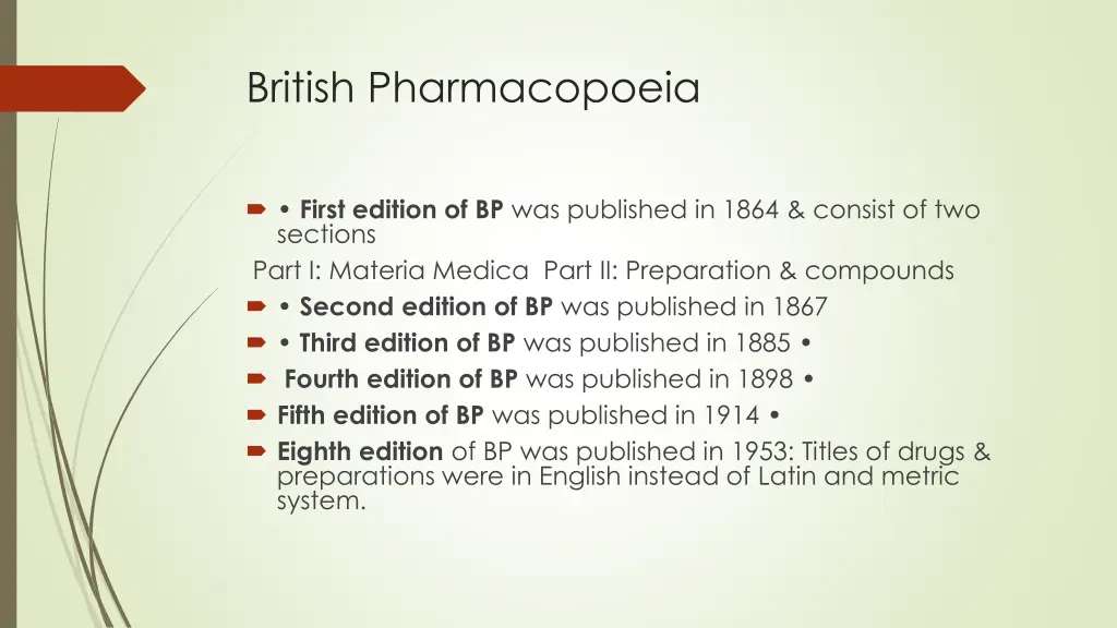 british pharmacopoeia