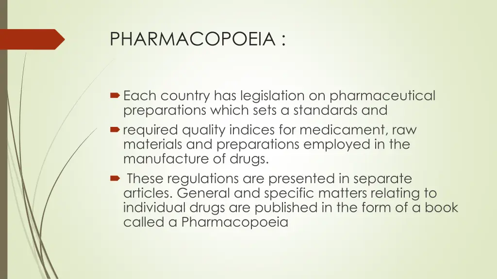 pharmacopoeia