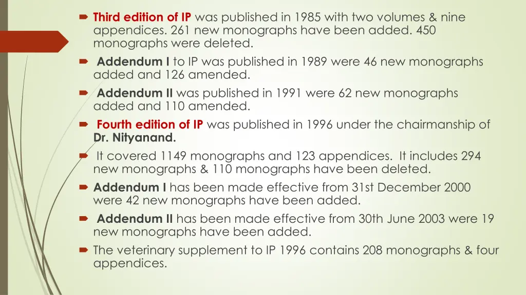 third edition of ip was published in 1985 with