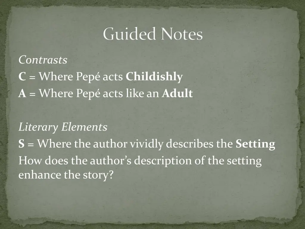 guided notes