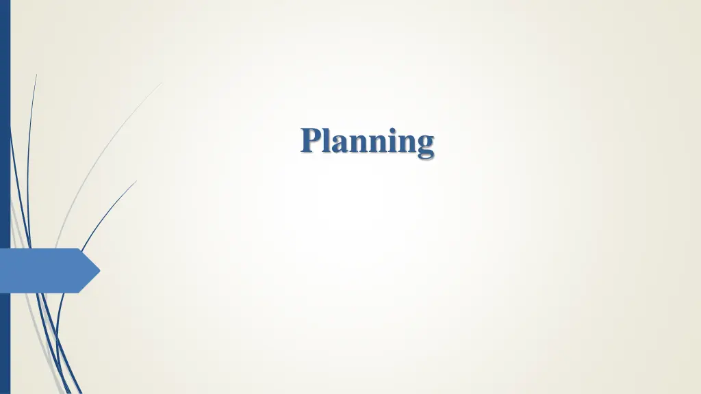 planning