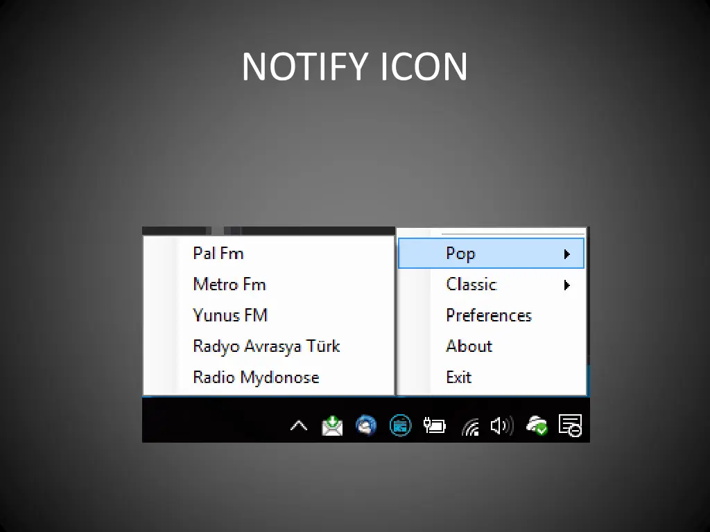 notify icon