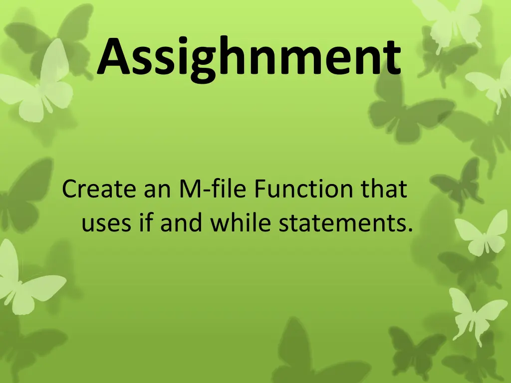 assighnment