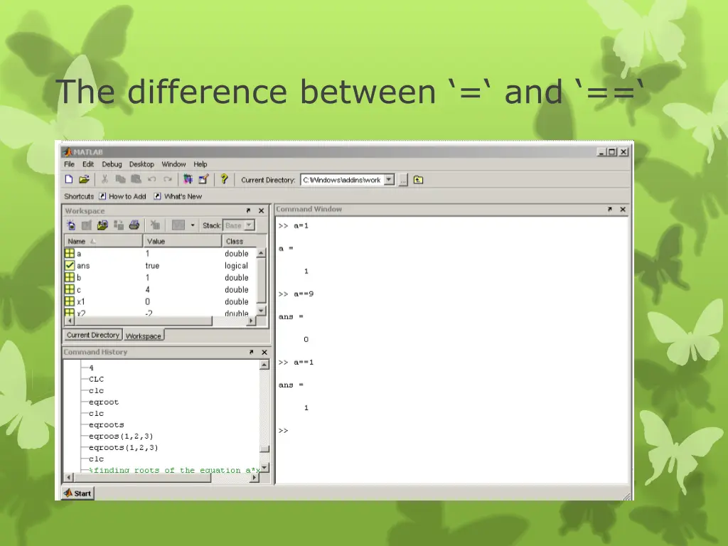 the difference between and