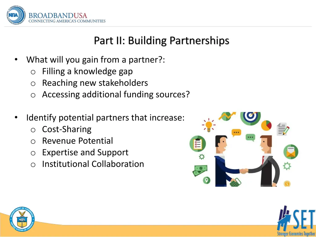 part ii building partnerships