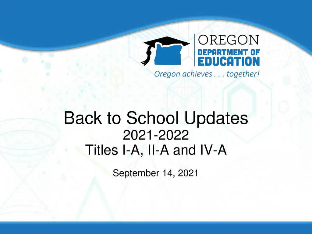 back to school updates 2021 2022 titles