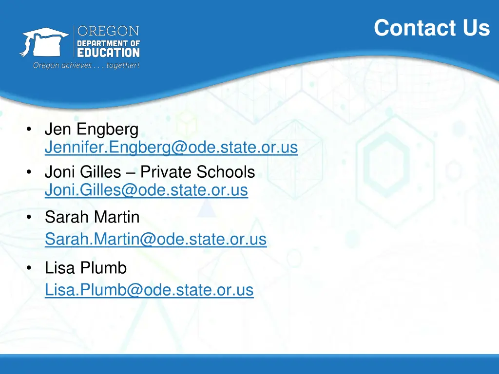 contact us