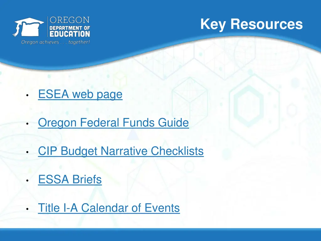key resources