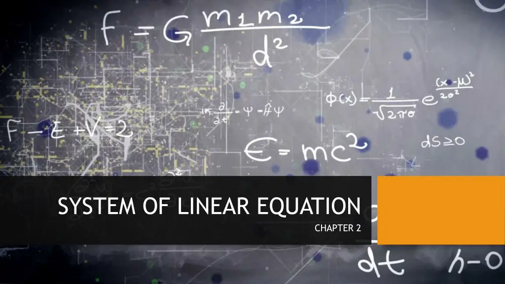 system of linear equation