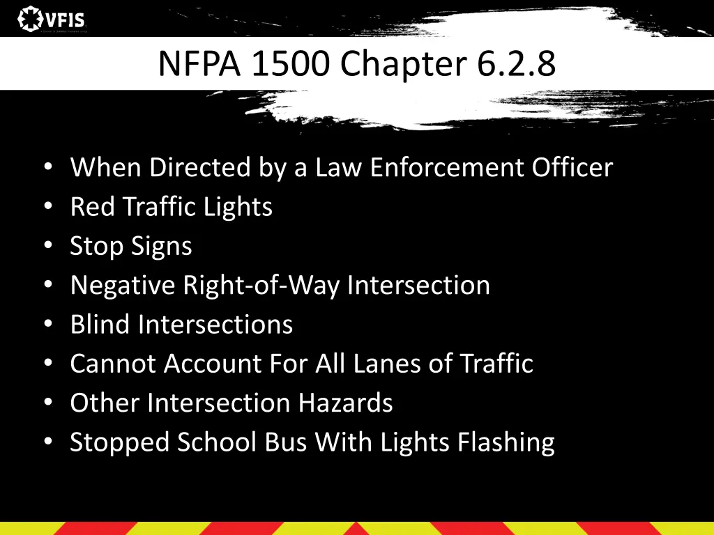 nfpa 1500 chapter 6 2 8