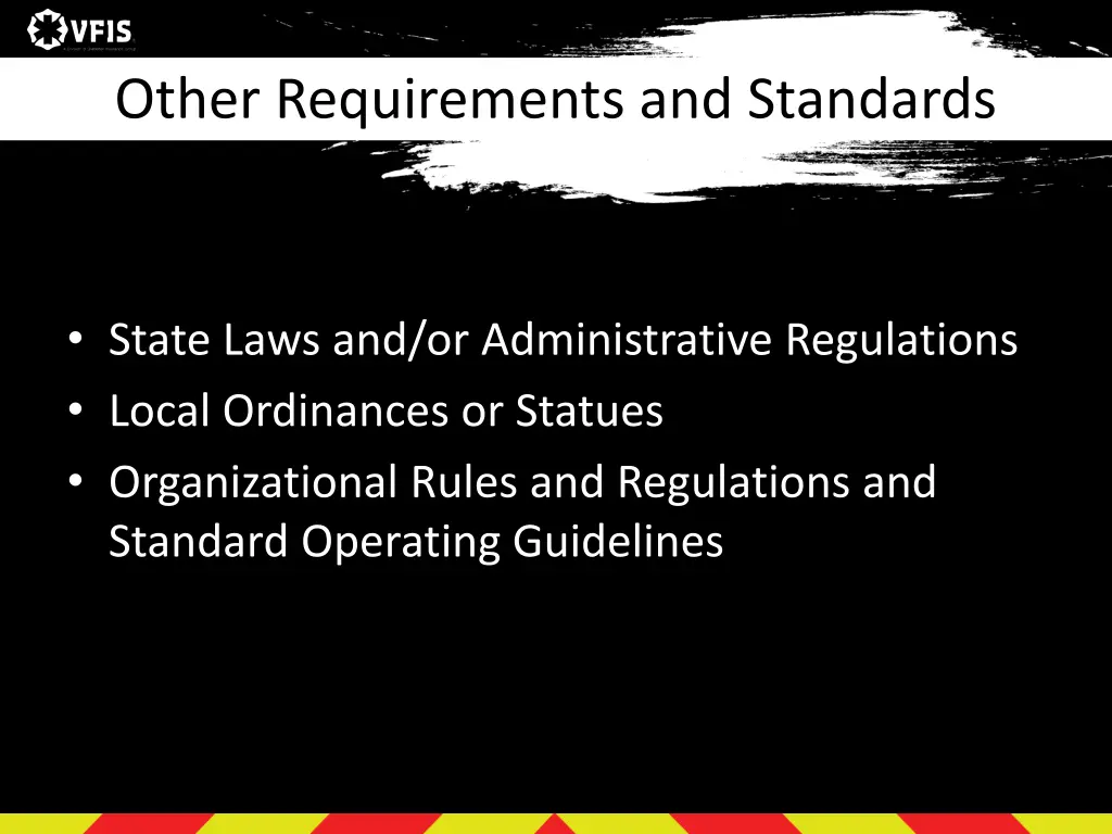 other requirements and standards