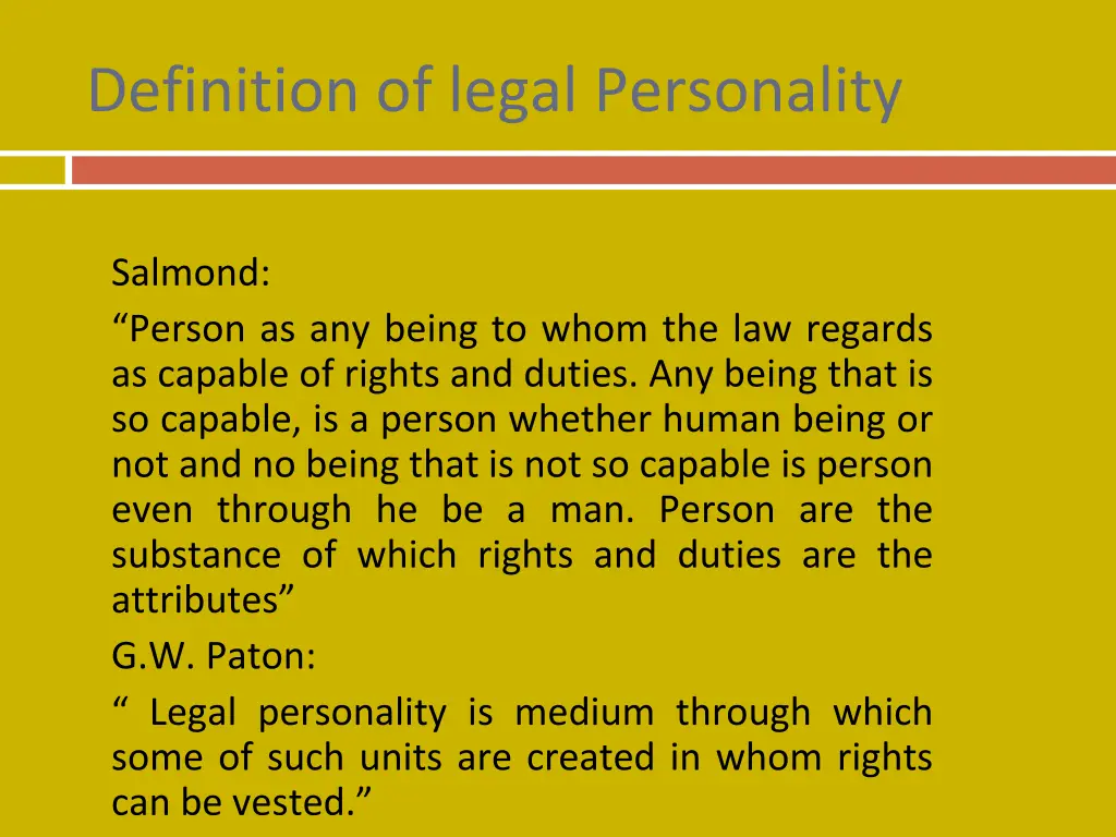 definition of legal personality