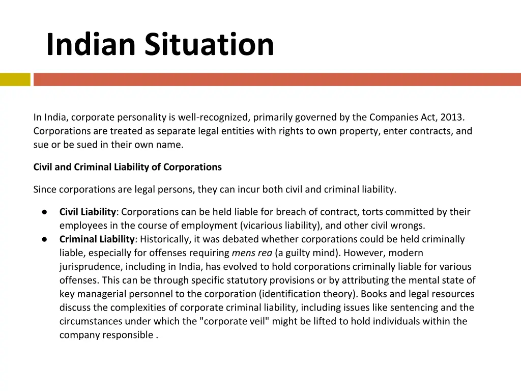 indian situation