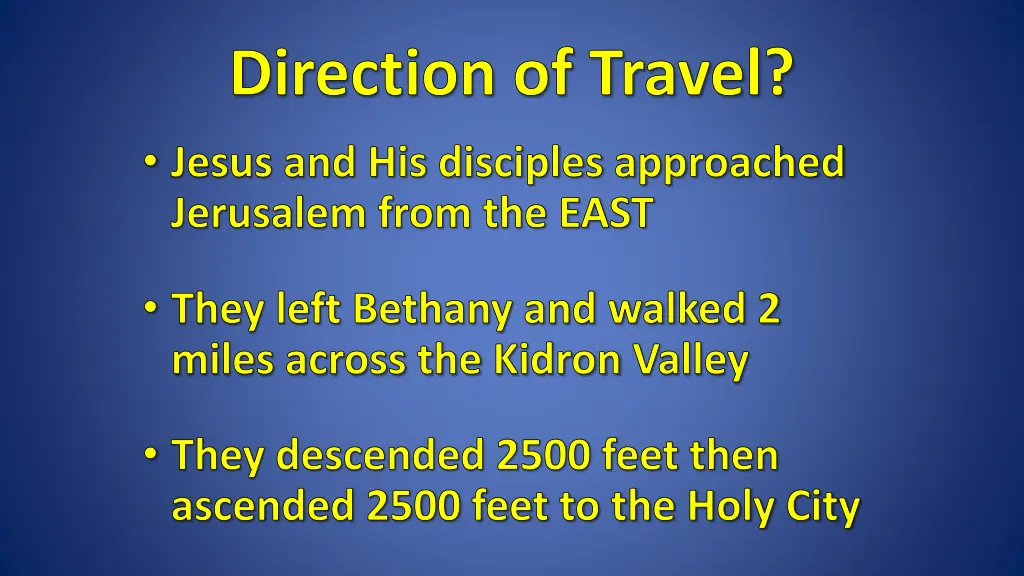 direction of travel 1