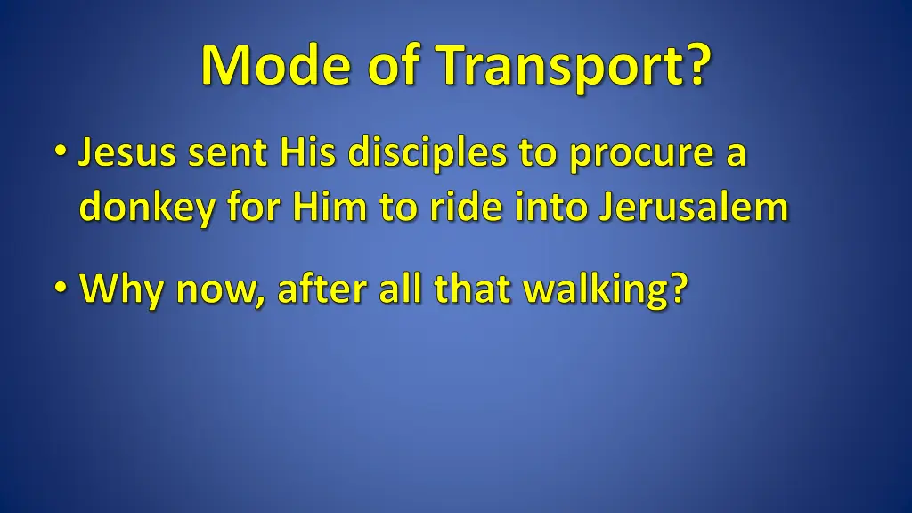 mode of transport