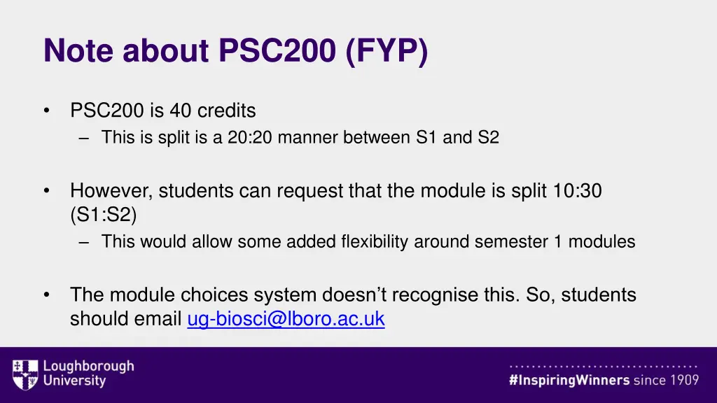 note about psc200 fyp