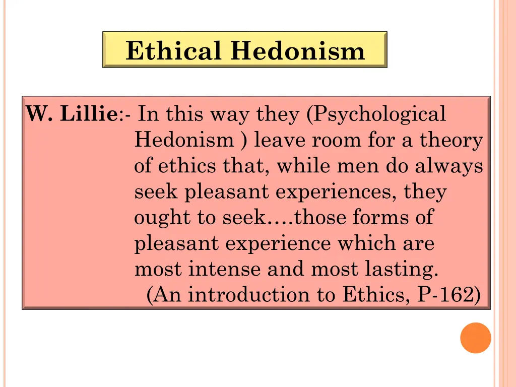 ethical hedonism