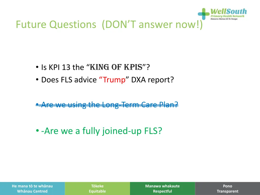 future questions don t answer now