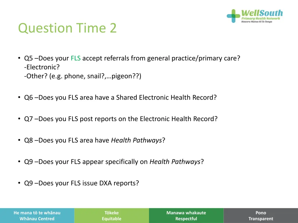 question time 2