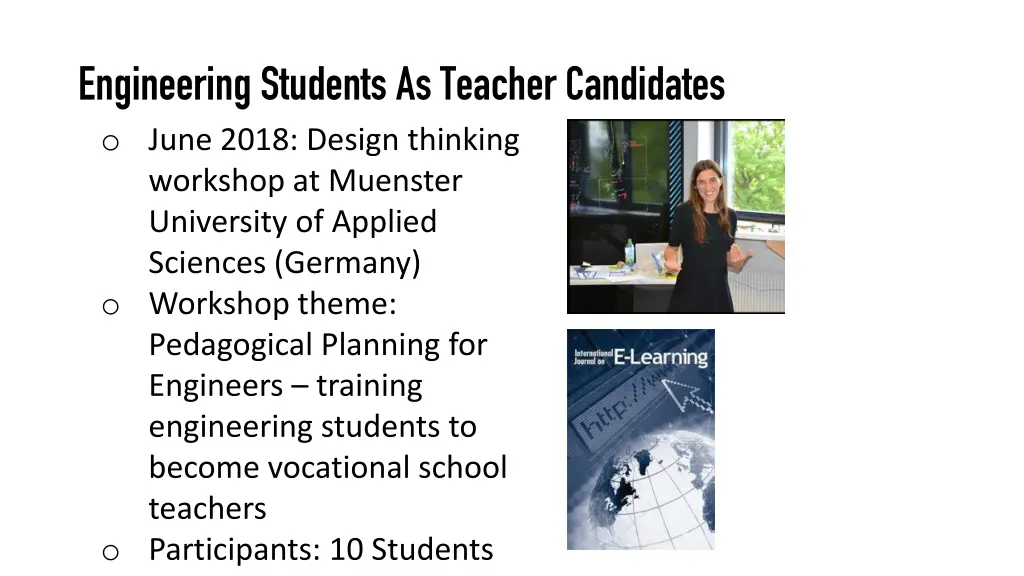 engineering studentsas teachercandidates