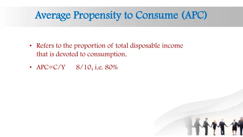 average propensity to consume apc average