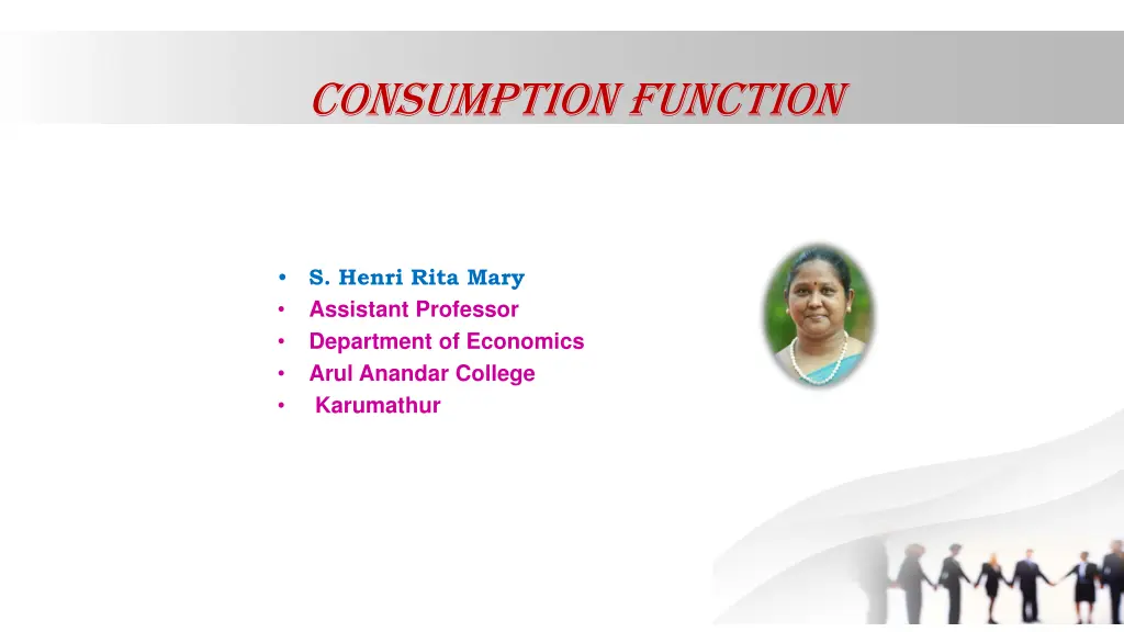 consumption function