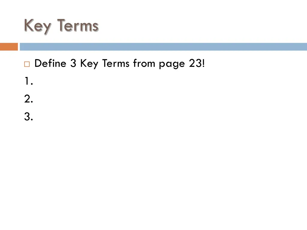 key terms