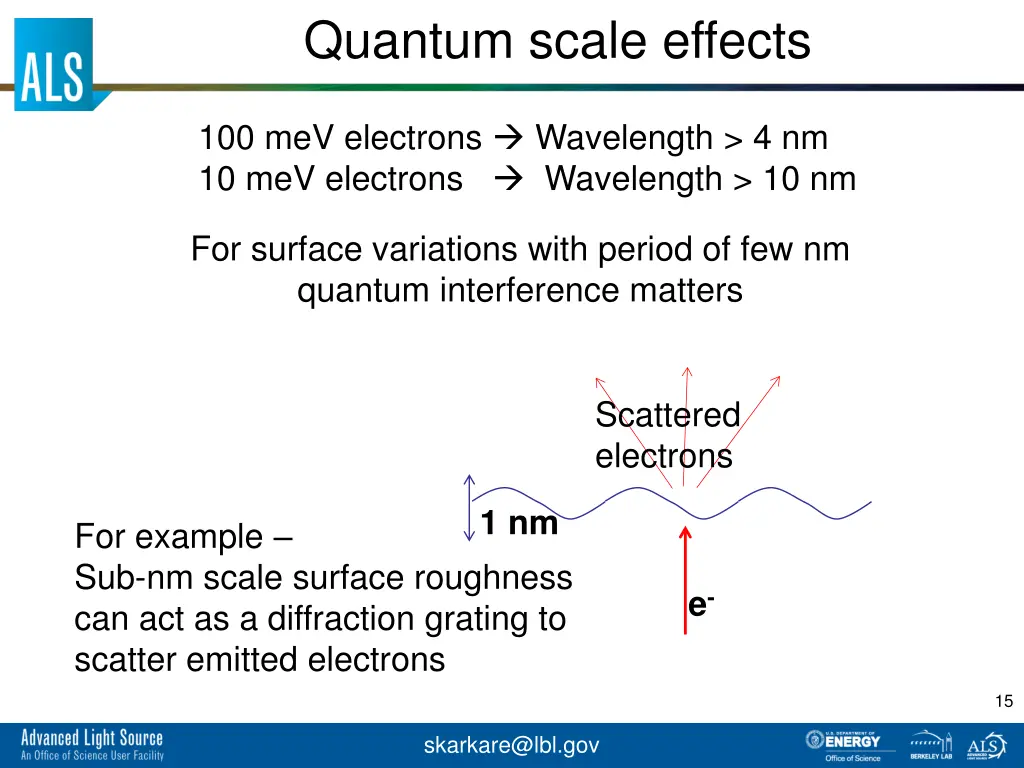 quantum scale effects