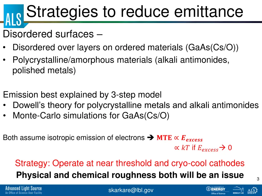 strategies to reduce emittance