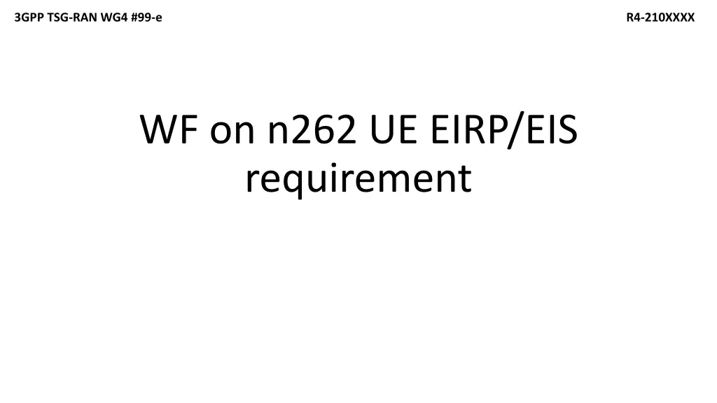 3gpp tsg ran wg4 99 e