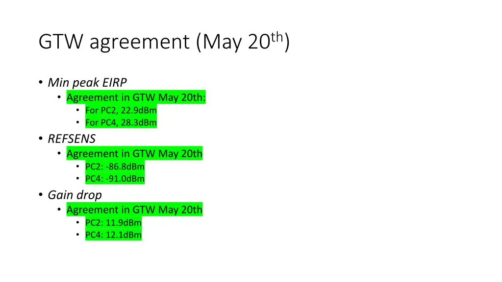 gtw agreement may 20 th