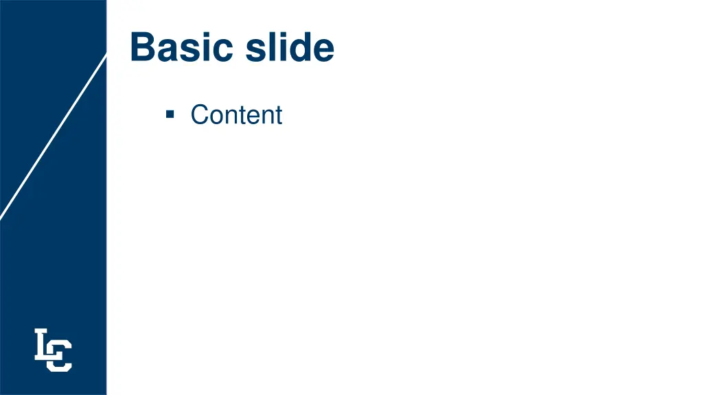 basic slide