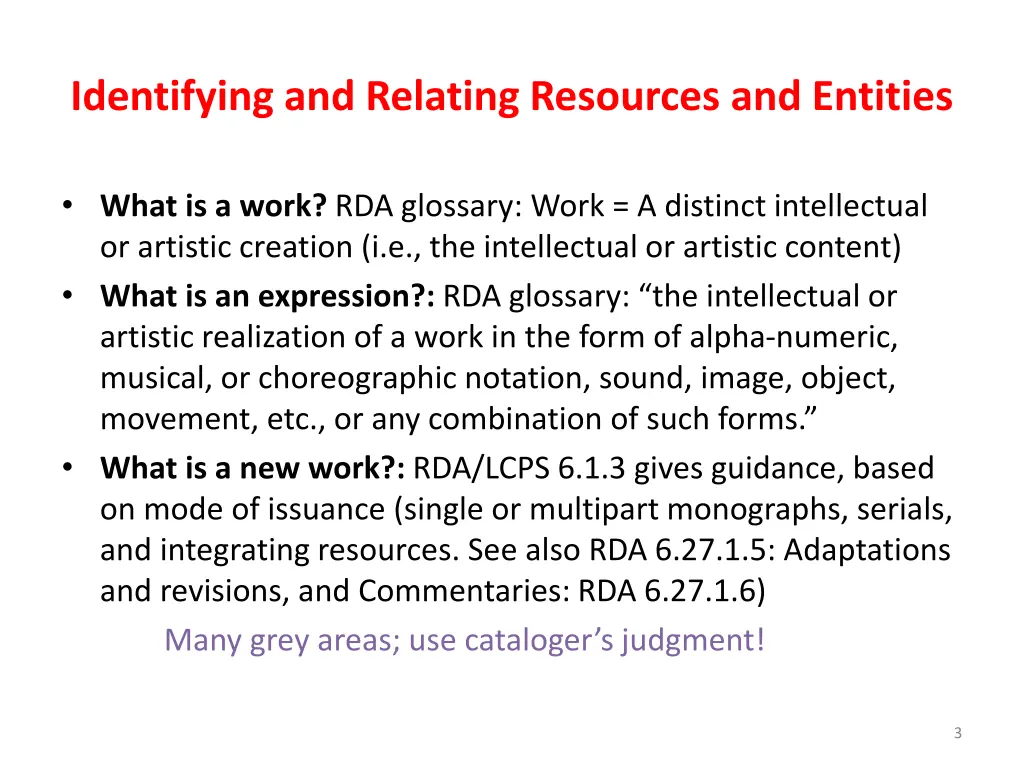 identifying and relating resources and entities 1
