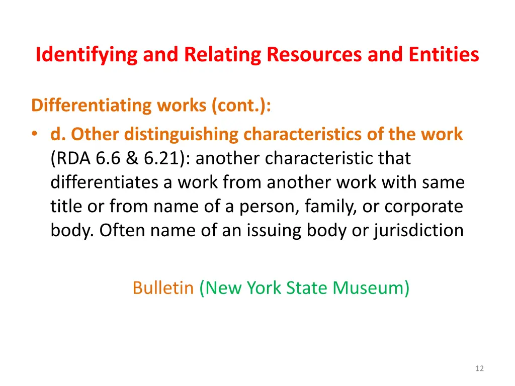 identifying and relating resources and entities 10