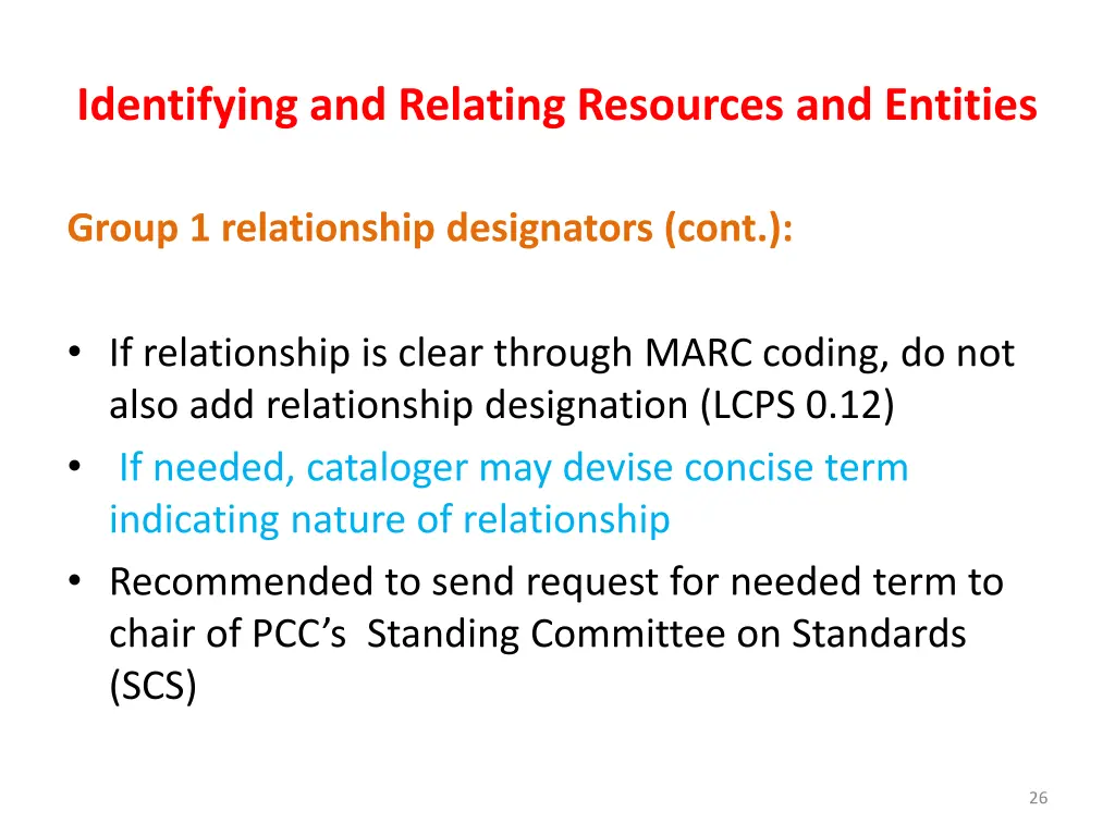 identifying and relating resources and entities 24