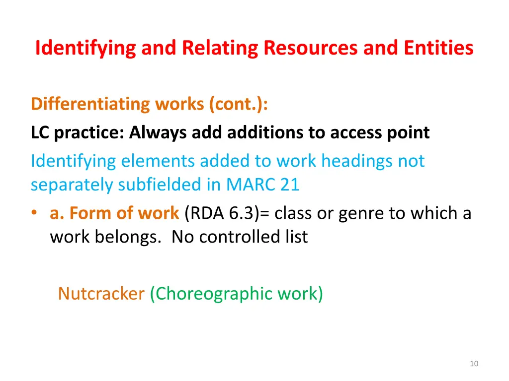 identifying and relating resources and entities 8