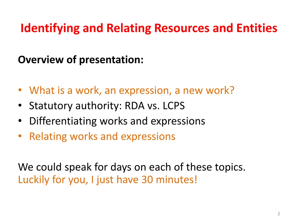identifying and relating resources and entities