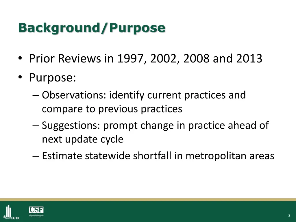 background purpose