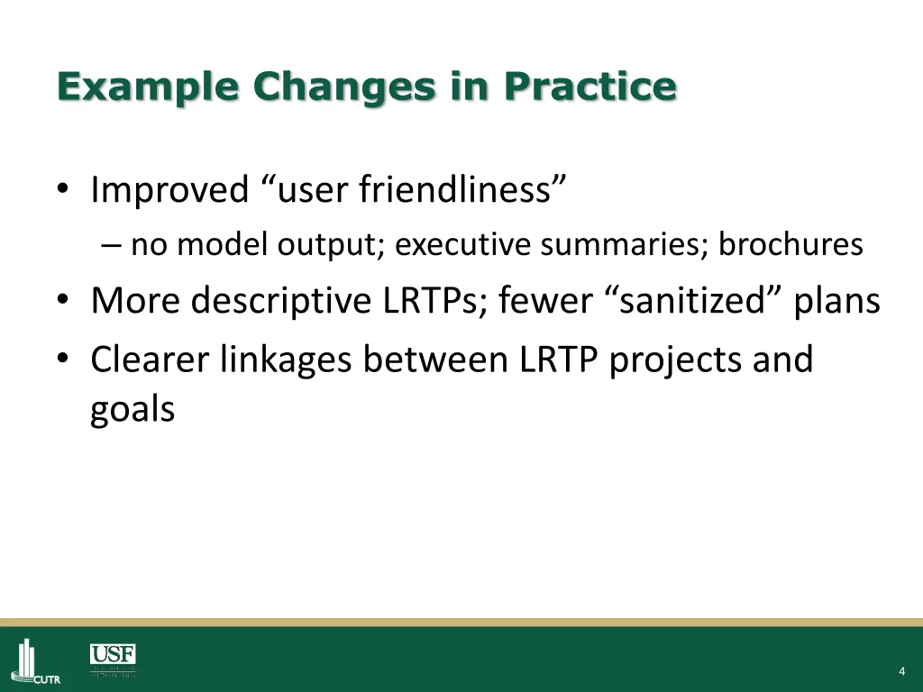 example changes in practice 1