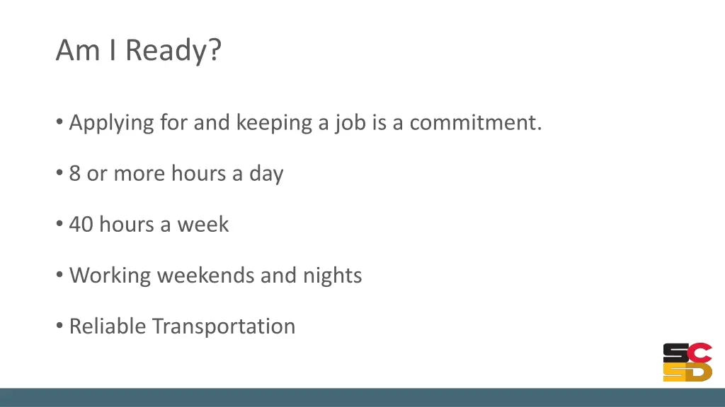am i ready