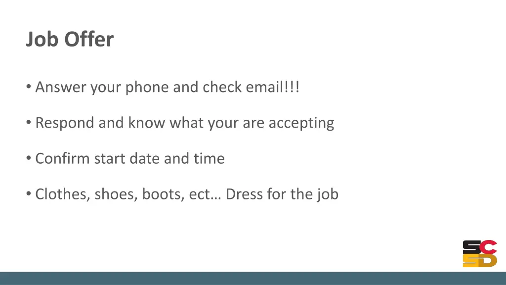 job offer