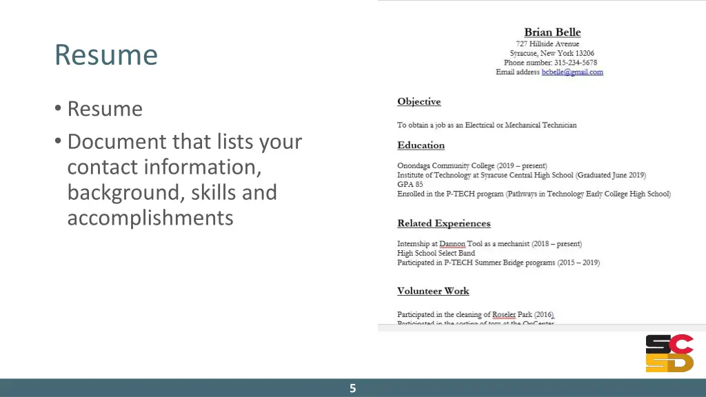 resume